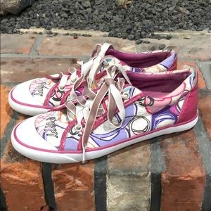Coach Poppy Print Canvas Sneakers size 8